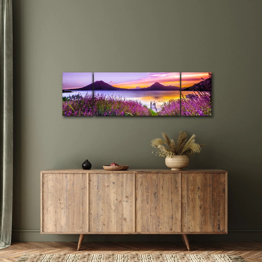 Obraz jeziora (170x50 cm)