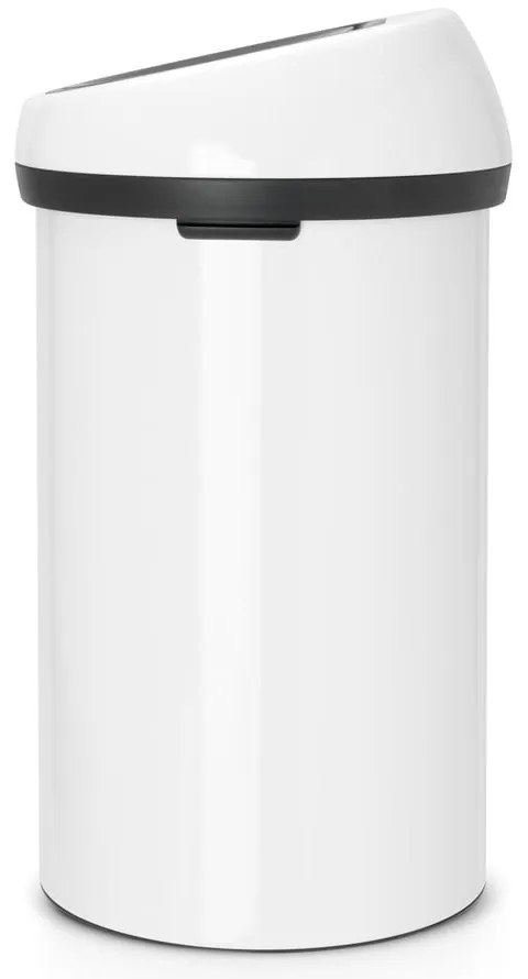 Biały stalowy kosz na śmieci otwierany na dotyk 60 l Touch Bin – Brabantia