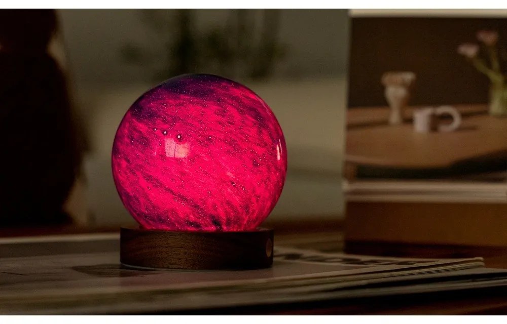 Dekoracja świetlna na USB w ciemnym naturalnym kolorze ø 8 cm Galaxy Breeze – Gingko