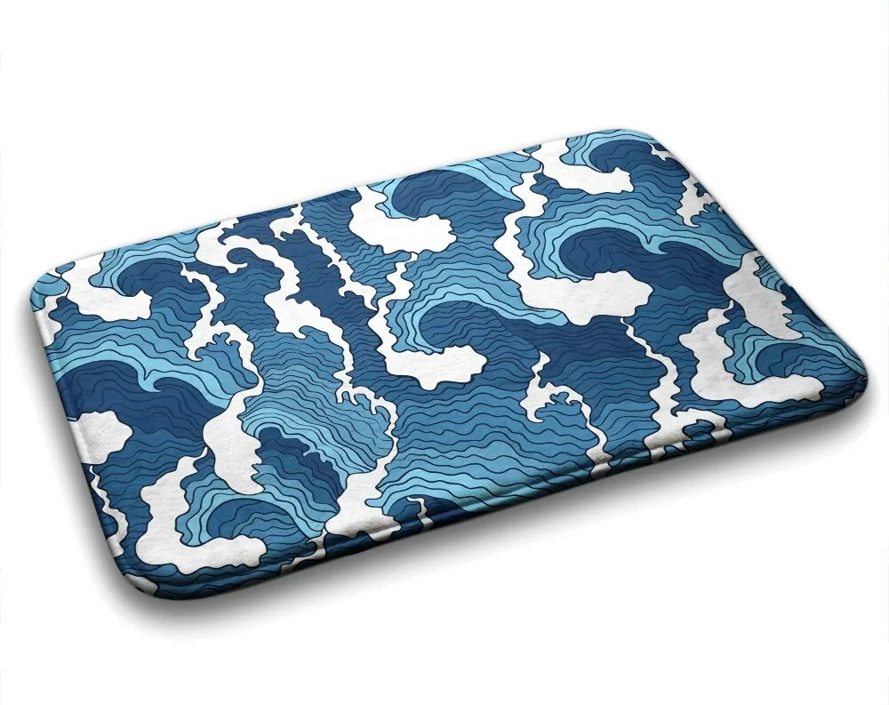 Dywanik łazienkowy Dywanik łazienkowy Fale Japońskie