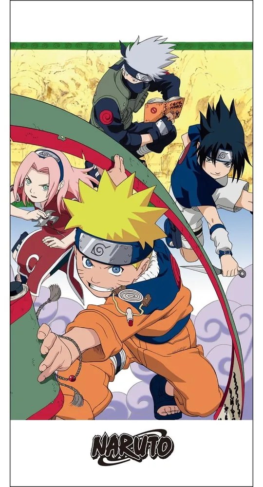 Bawełniany ręcznik dziecięcy 70x140 cm Naruto – Jerry Fabrics