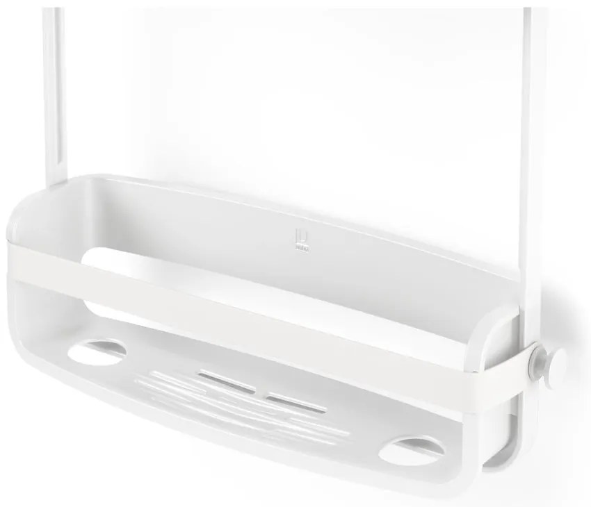 Biała wisząca plastikowa półka łazienkowa Flex – Umbra