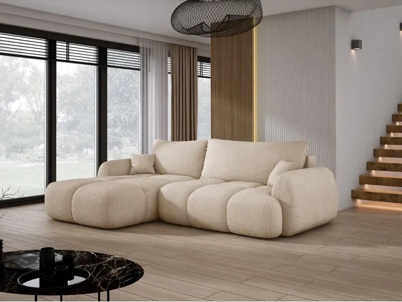 Narożnik COCO WIND z funkcją spania poduszkami i pojemnikiem NOW OR NEVER 06 WERSAL