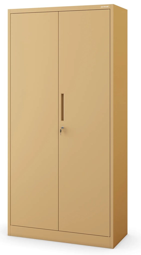 Szafa gospodarcza zamykana DAWID, 900 x 1850 x 450 mm, Fresh Style: beżowa