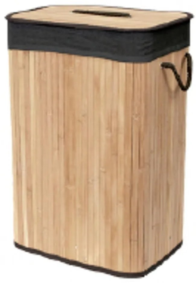 Bambusowy kosz na pranie w naturalnym kolorze 67 l Bamboo – Compactor