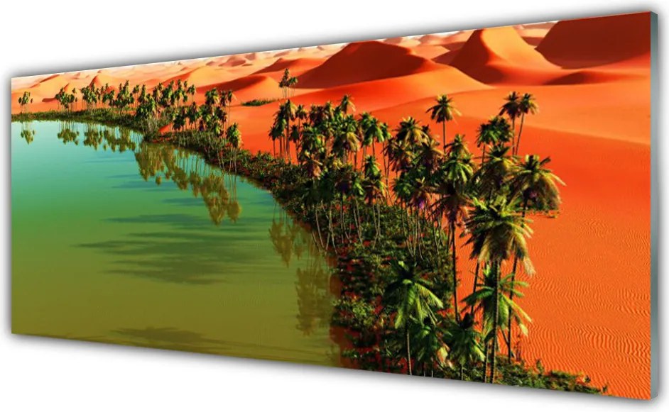 Panel Szklany Oaza Spokoju Na Pustyni