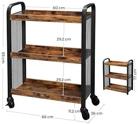 Industrialny Mobilny Stolik Barowy Do Kuchni I Jadalni G1-F63