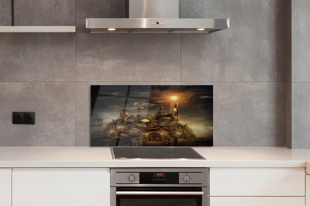 Panel nad Blat Kuchenny Latarnia i Statek w Obłokach