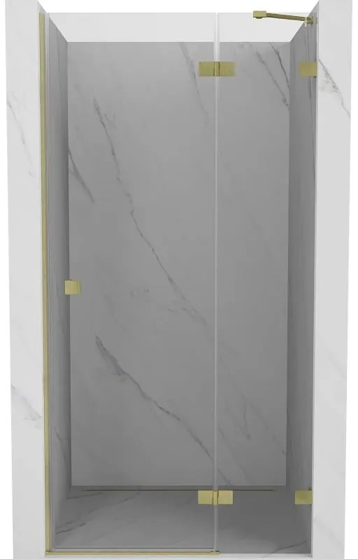 Mexen Lunar drzwi prysznicowe uchylne prawe 100 cm, transparent, złote szczotkowane - 834-100-000-55-00-P