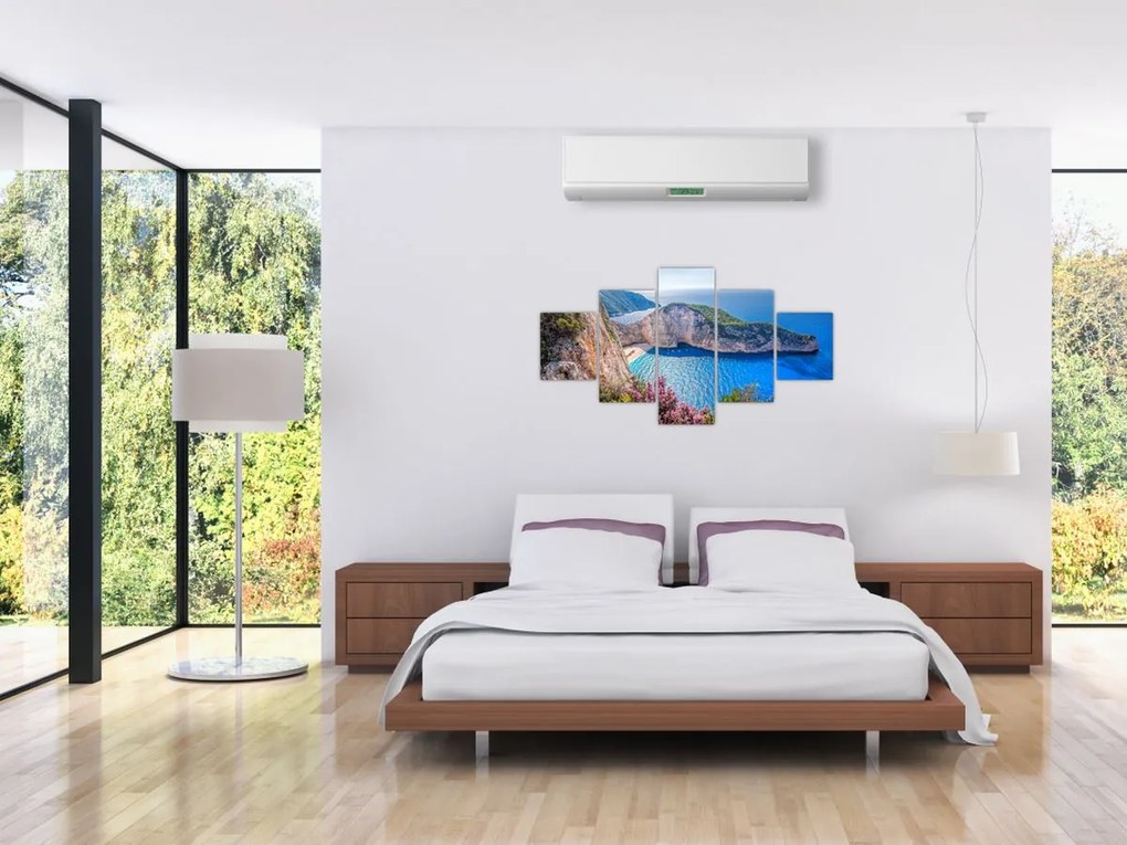 Obraz - Plaża Navagio, Grecja (125x70 cm)