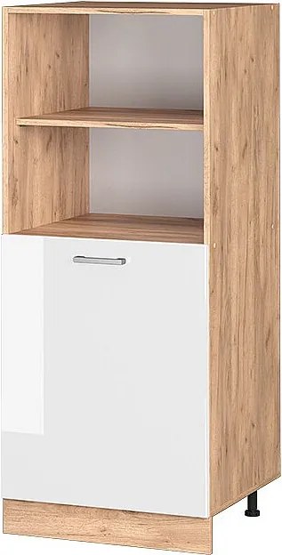 Szafka kuchenna biały wysoki połysk 60x57x143 r-line