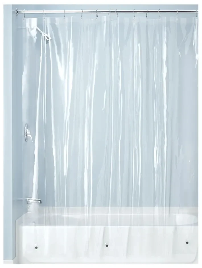 Przezroczysta zasłona prysznicowa iDesign PEVA, 200x180 cm