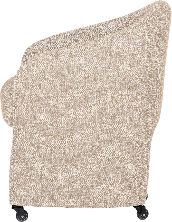 Beżowe tapicerowane krzesło biurowe Cordo – WOOOD