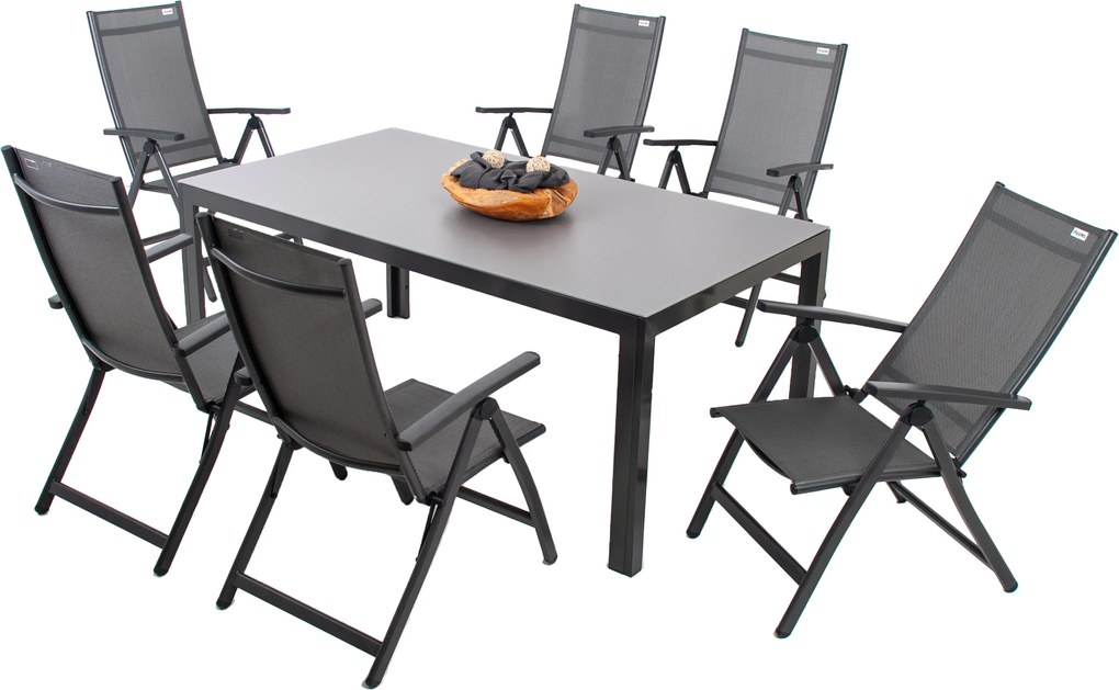 Doppler LUNA ACTIVE ogrodowy zestaw wypoczynkowy 6+1 szary