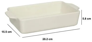 Naczynie prostokątne WIW ceramiczne, 23 x 14 cm