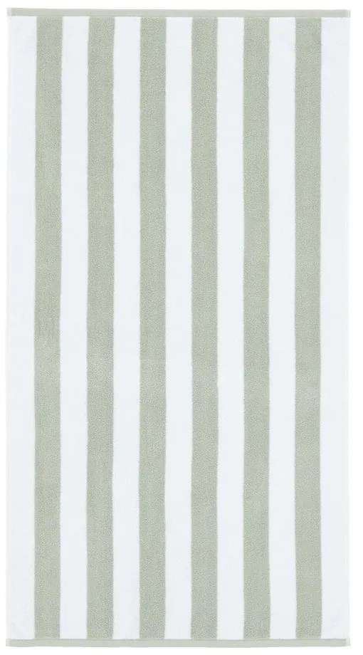 Biały/szary bawełniany ręcznik 50x85 cm Stripe Jacquard – Bianca