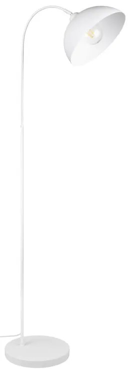Biała lampa stojąca z metalowym kloszem (wysokość 170 cm) Sierra – Trio