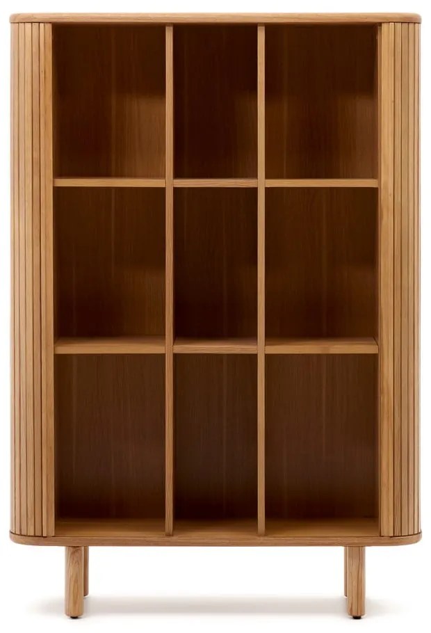 Szafka w dekorze jesionu z drzwiami przesuwnymi w naturalnym kolorze 110x160x40 cm Mailen – Kave Home