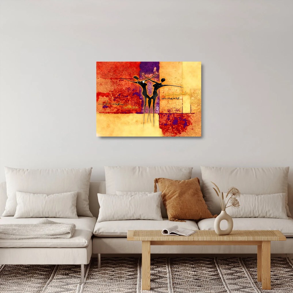 Obraz na szkle - Afrykańskie boginie (70x50 cm)