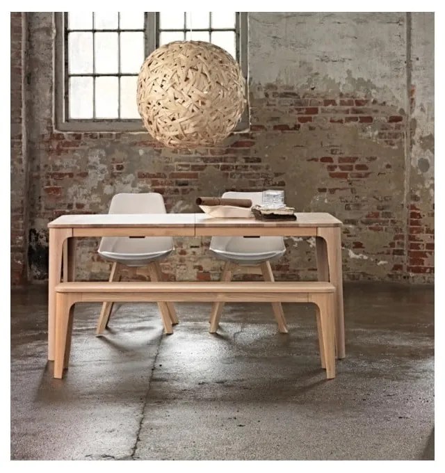 Ławka z drewna białego dębu Unique Furniture Amalfi