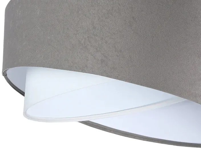 Szaro-biała asymetryczna lampa wisząca P5-M03