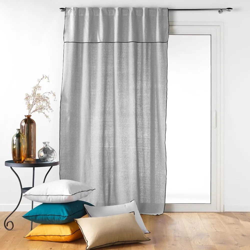 Jasnoszara zasłona 140x240 cm Mistraline – douceur d'intérieur