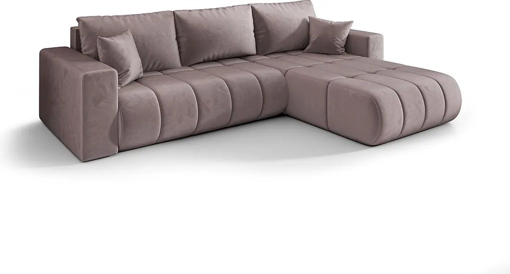 Narożnik BEDANTE MILO PREMIUM L Monolith 62 Prawy z funkcją spania Mebel łączący wygodę i nowoczesny design