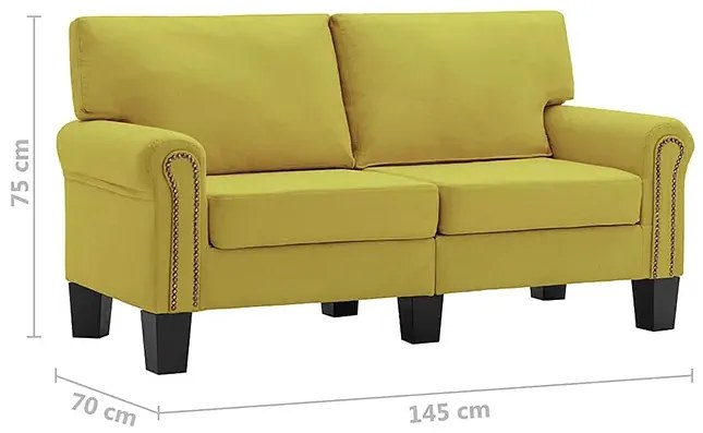 2-osobowa zielona sofa - Alaia 2X