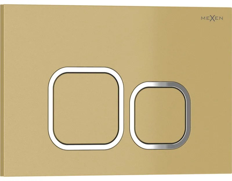 Mexen Tex 03 przycisk spłukujący, złoty - 6103-06