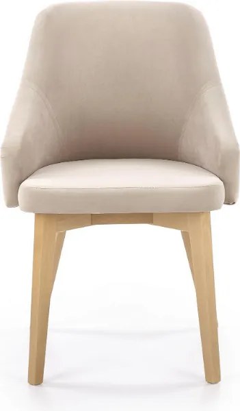 Tapicerowane krzesło do jadalni na drewnianych nogach Toledo 2 Halmar