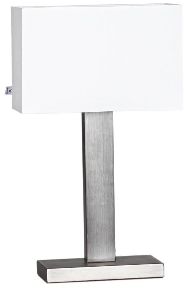 ByRydens 4002680-6524 - Lampa stołowa PRIME 1xE27/5W/230V biały/matowy chrom