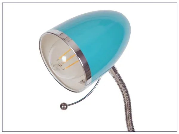 Turkusowa lampa stojąca młodzieżowa - S883-Avisa