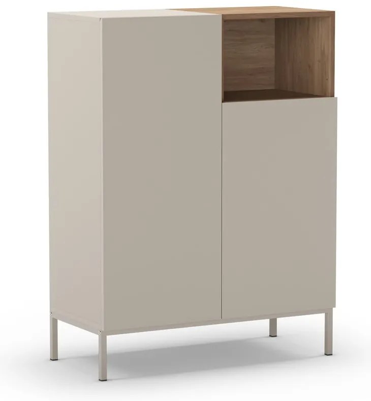 Kremowa szafka 90x120 cm Cailin – Marckeric