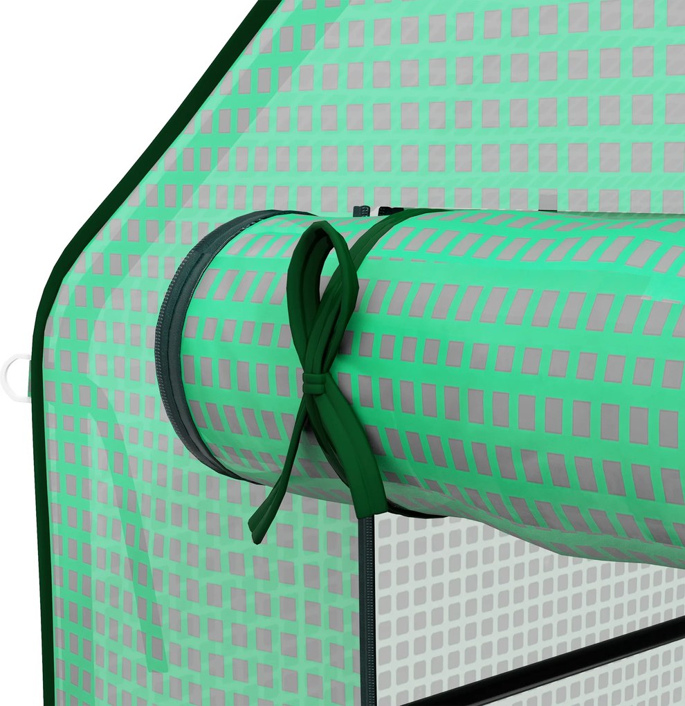 Outsunny Zastępcza plandeka do tunelu ogrodniczego, odporna na warunki atmosferyczne, odporna na UV, 140 x 213 x 190 cm, Zielona