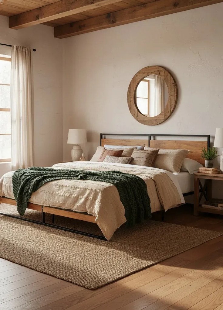 Czarne metalowe łóżko małżeńskie 160x200 cm W5-L41