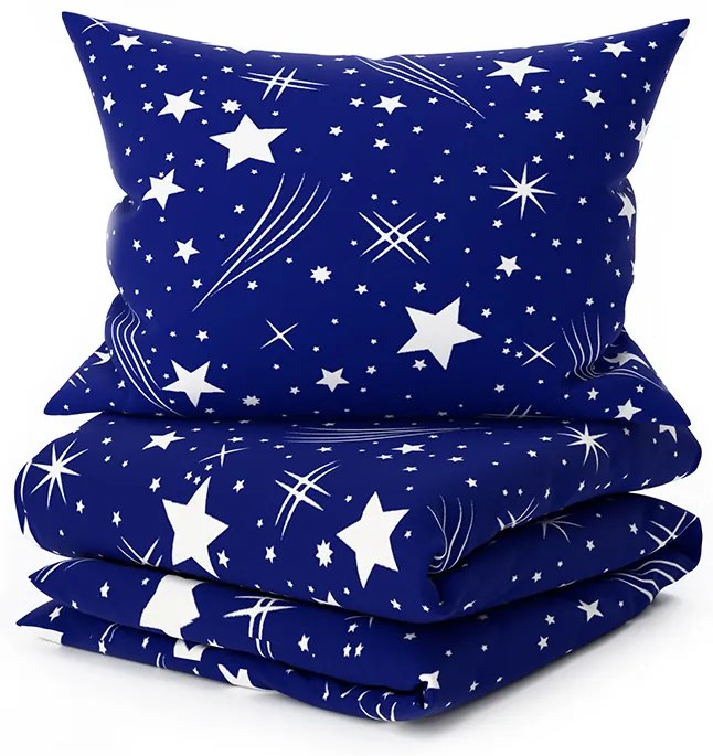 PrzytulneMieszkanie.pl PrzytulneMieszkanie.pl Pościel z mikrofibry NIGHT SKY niebieska Rozmiar pościeli: 70 x 90 cm | 140 x 200 cm