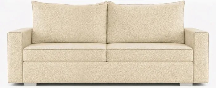Sofa z Funkcją Spania DRAVOS Kremowa Boucle Nowoczesna