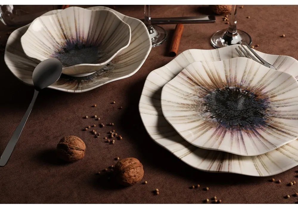 Porcelanowy zestaw talerzy 24 szt. – Hermia