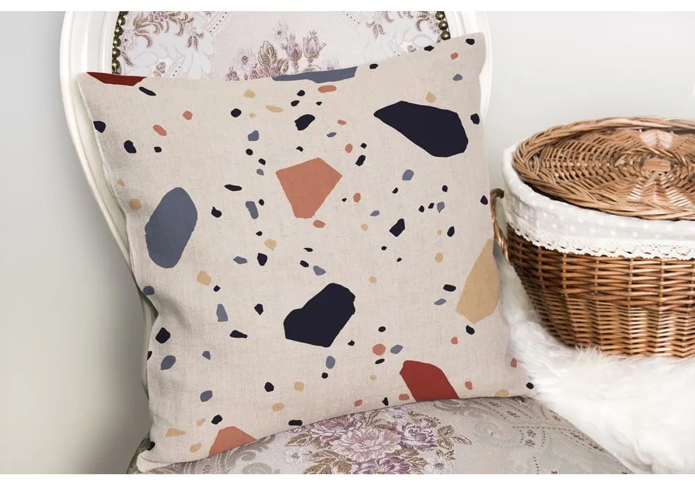 Poszewka na poduszkę 43x43 cm Cracked Terrazzo – Mila Home