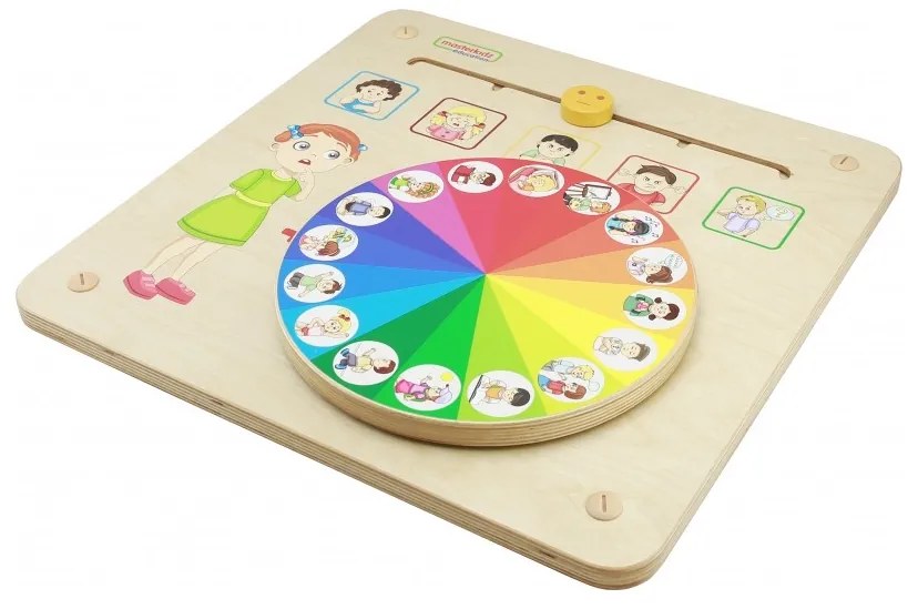 Masterkidz tablica edukacyjna nauka emocji zarządzanie emocjami montessori