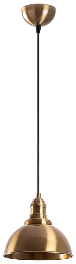 Lampa wisząca w kolorze brązu z metalowym kloszem ø 21 cm Varzan – Opviq lights