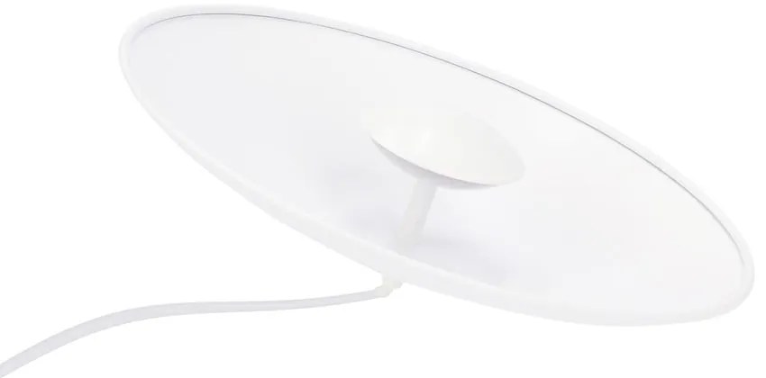 Biała lampa wisząca LED z metalowym kloszem Lund – Candellux Lighting
