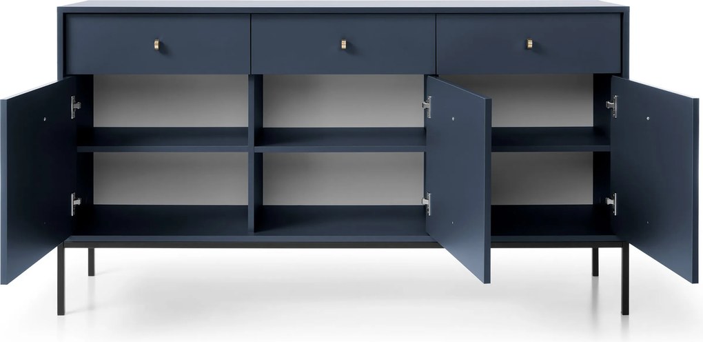 Komoda MONDO 154 cm do Salonu Sypialni Odcienie granatowego
