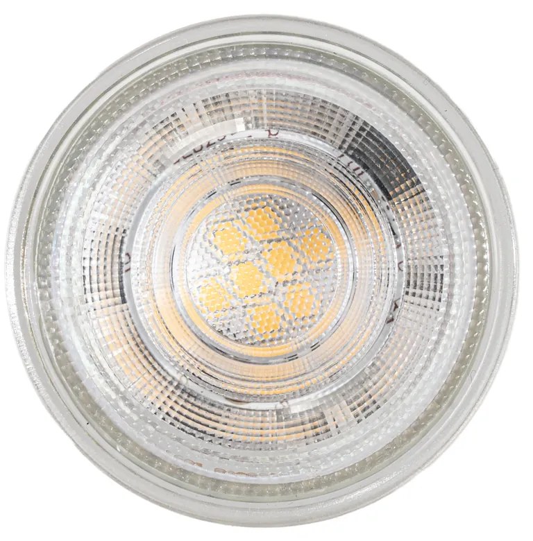 Zestaw 5 ściemnialnych żarówek LED GU10 50mm przezroczystych 4,9W 500 lm 2700K