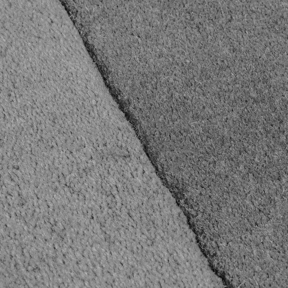 Czarno-szary wełniany dywan tkany ręcznie 150x240 cm Lozenge Monochrome – Flair Rugs