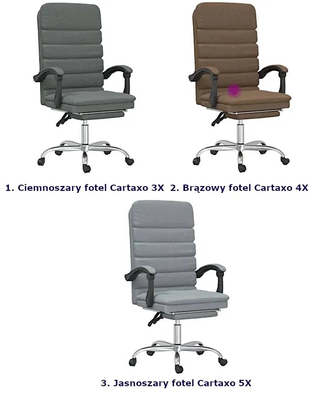 Ciemnoszary rozkładany fotel masujący z podnóżkiem - Olion 3X