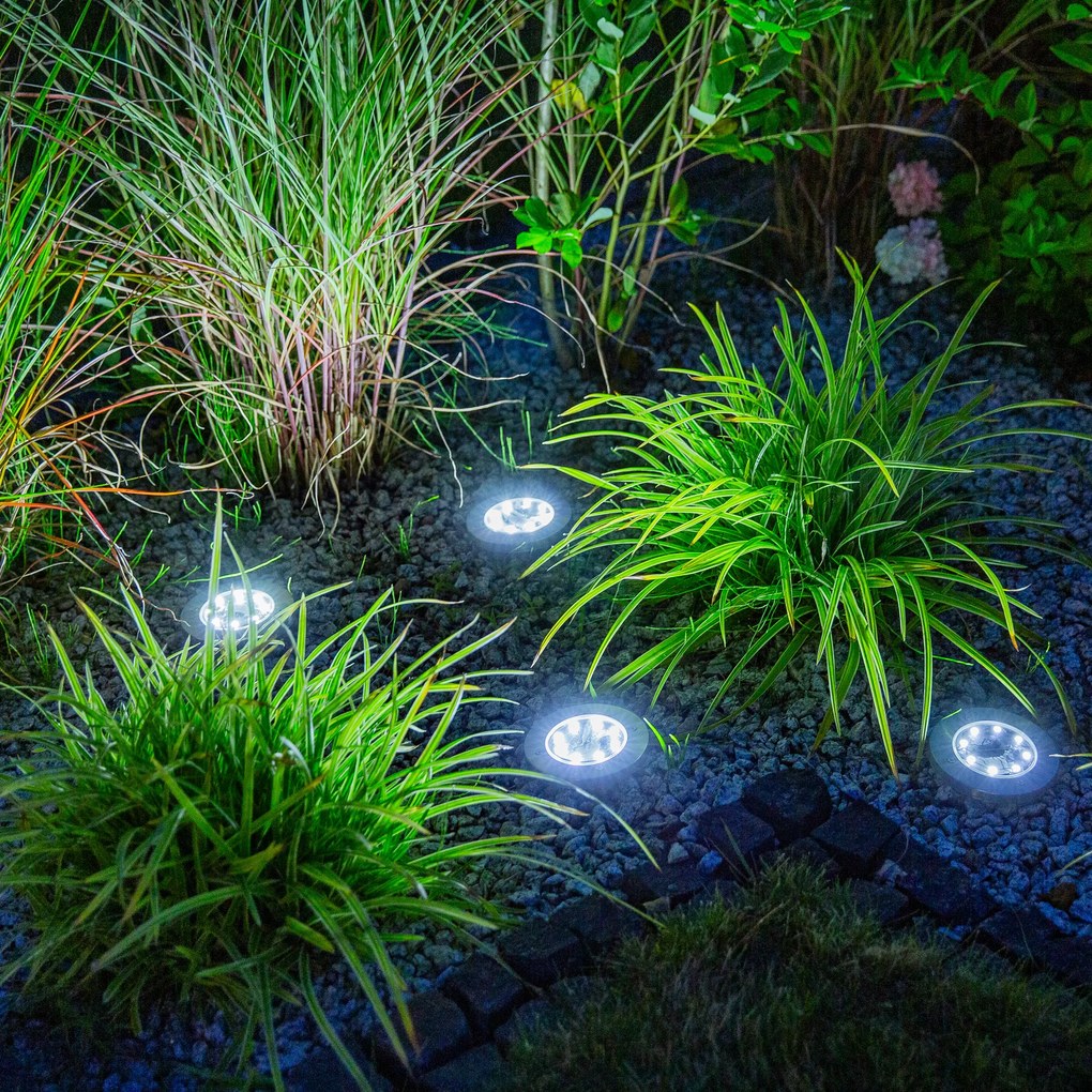 Komplet 4 lampek ogrodowych wbijanych 12cm PATIO