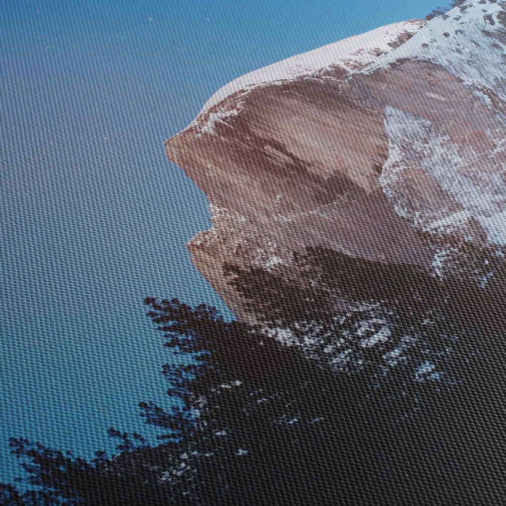 Obraz - Nocny szczyt gór (170x50 cm)