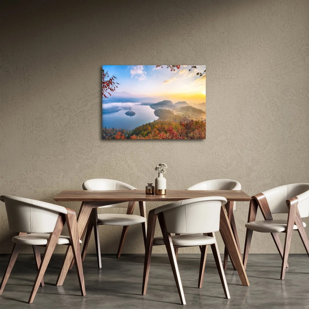 Obraz - Jezioro Bled (70x50 cm)