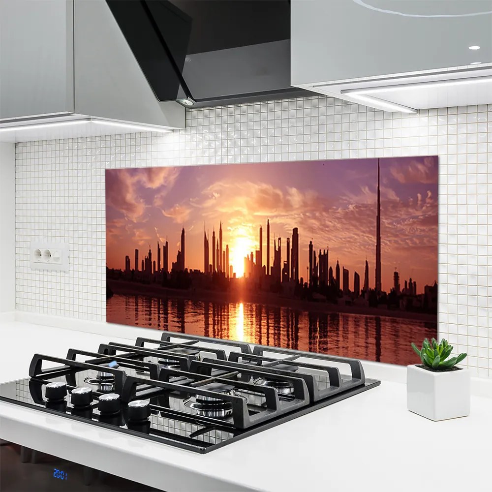 Panel Kuchenny Panorama Nocnego Miasta